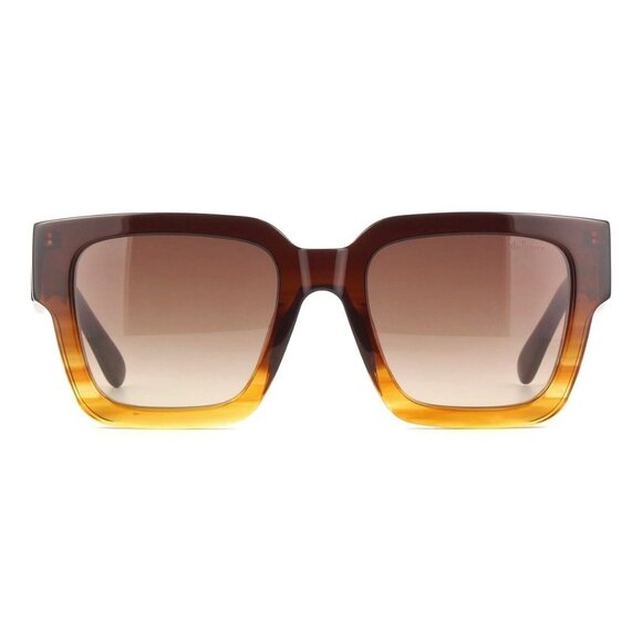 New MULBERRY Havana Square SML255 0AQ9 Sunglasses Women - Picture 2 of 4